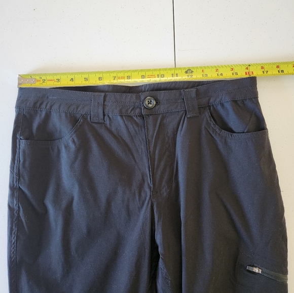 Eddie Bauer Rainier Capri Pants Cropped Pants Black Hiking Activewear Womens 10 - Picture 7 of 13